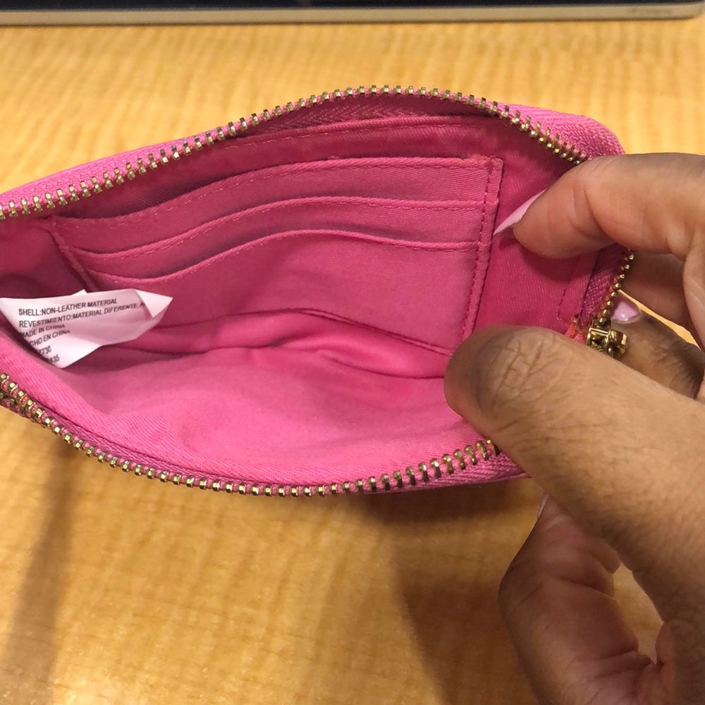 Pink Zip Around Wallet - Picture 3 of 4